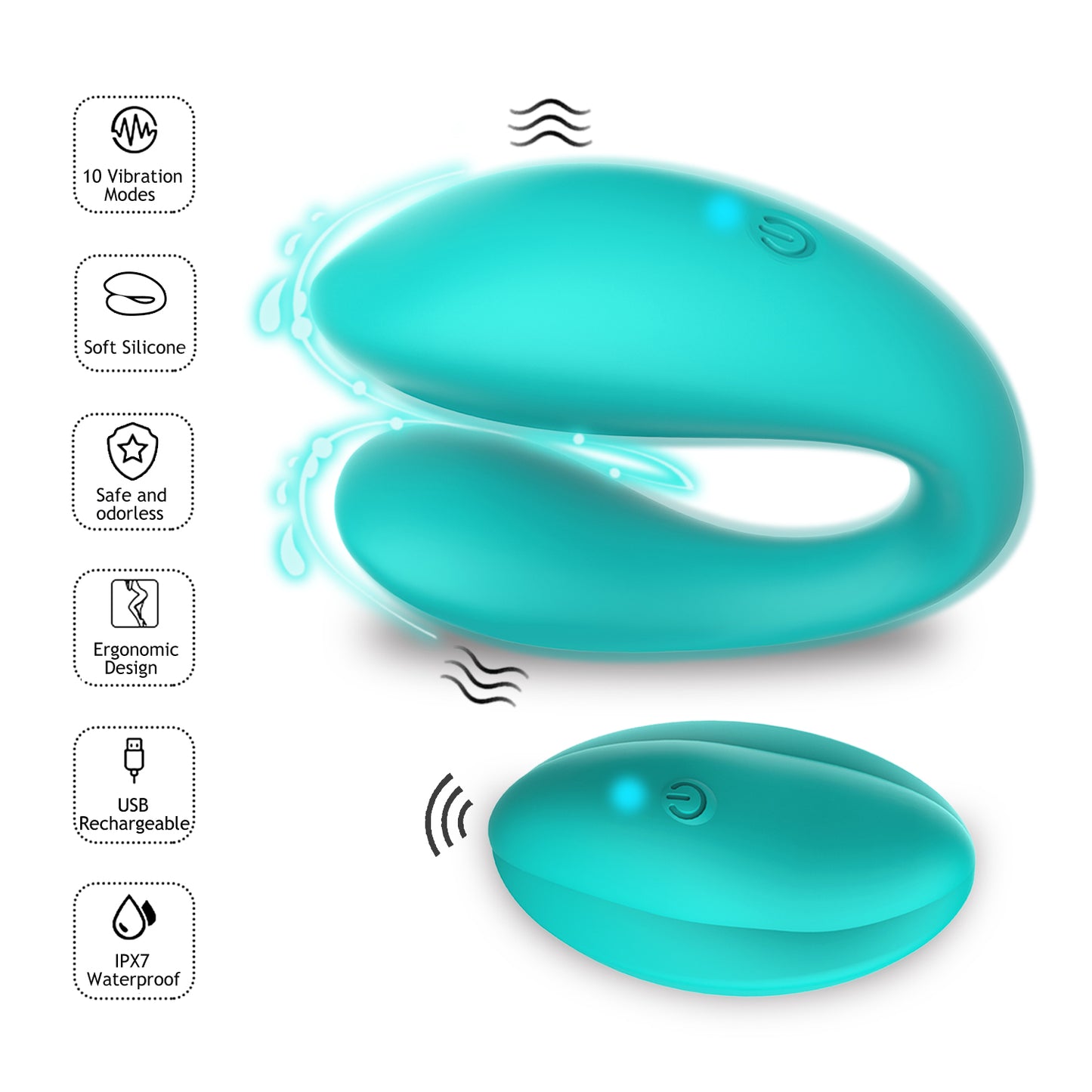 Remote Control Couples Play Vibrator