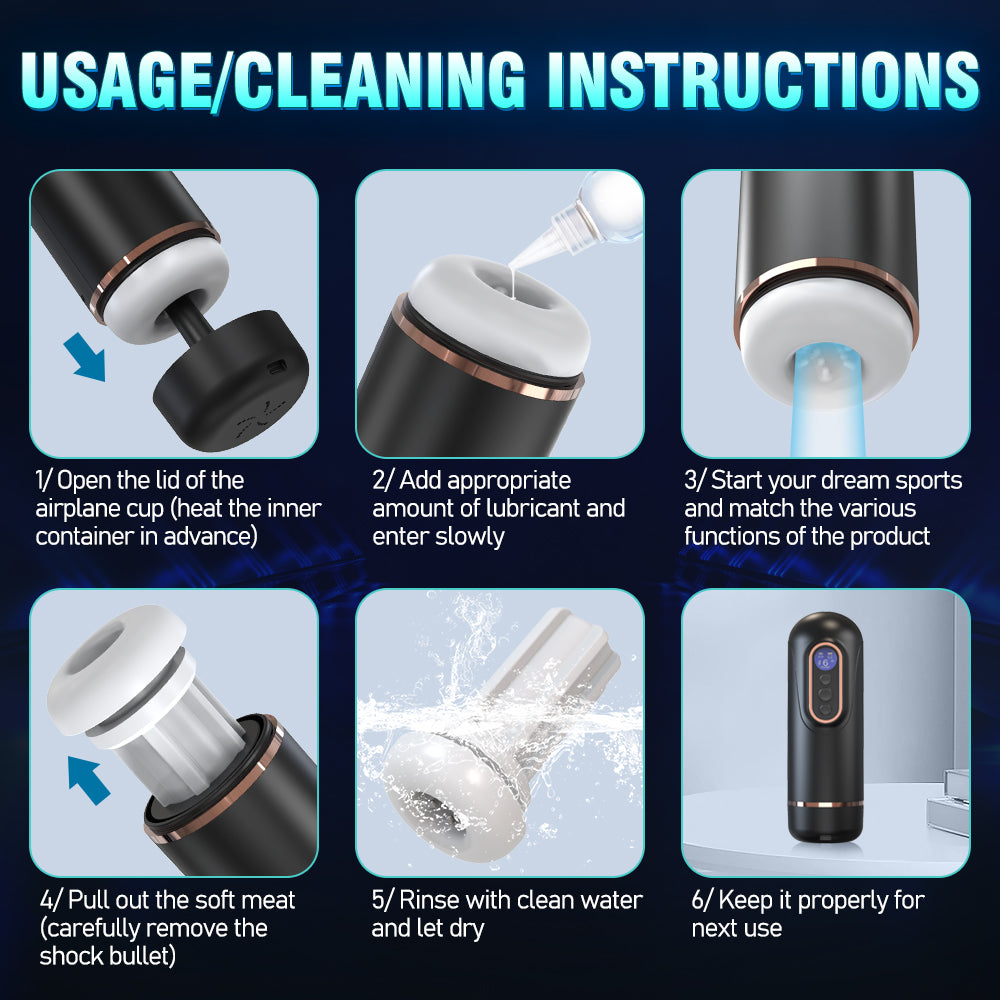 Telescopic Sucking Heating Masturbator