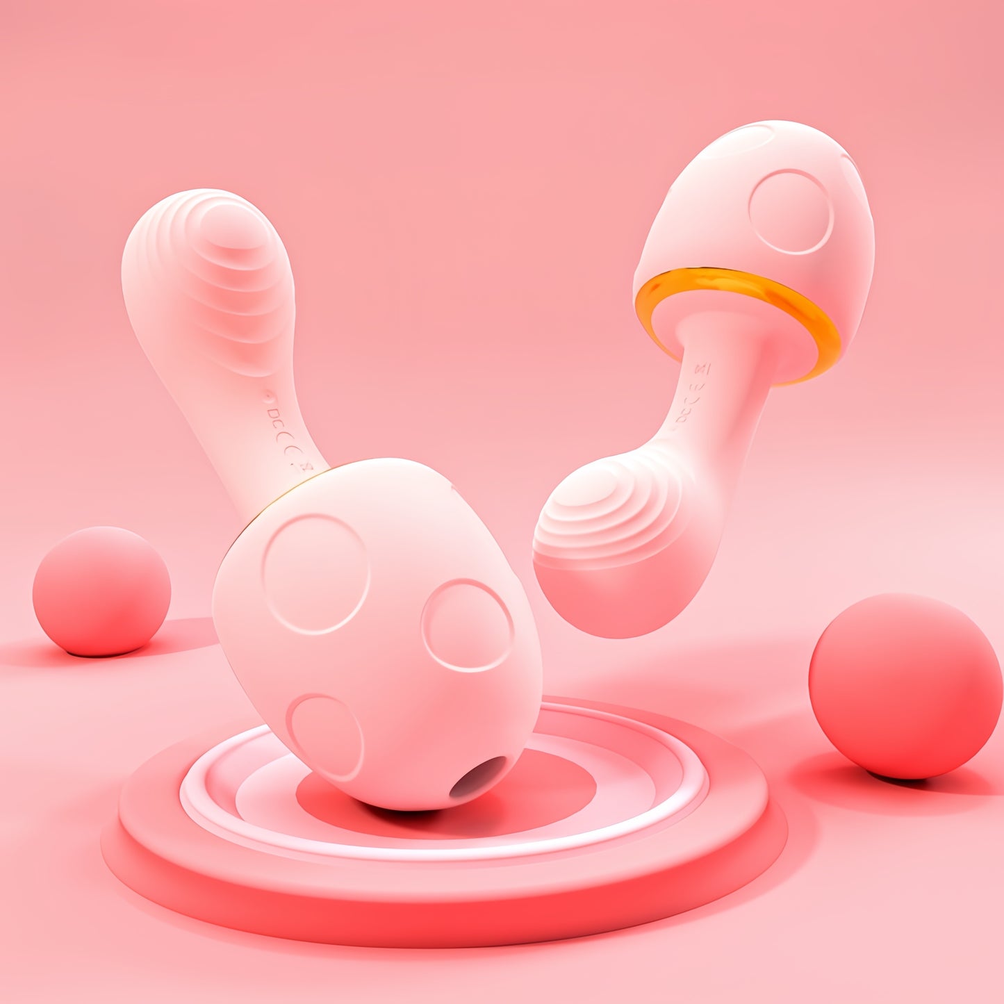 Mushroom Sucking and Heating Vibrator