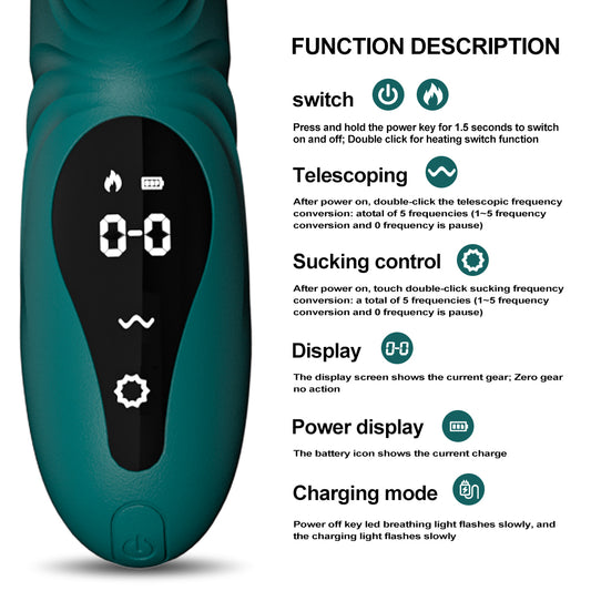 LCD Touch Heating Vibrator
