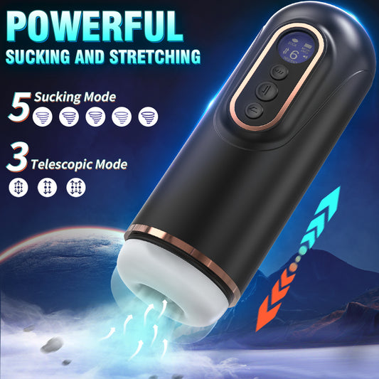 Telescopic Sucking Heating Masturbator