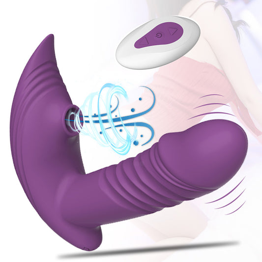 Remote Control G-spot and Clit Lay-on Sucker