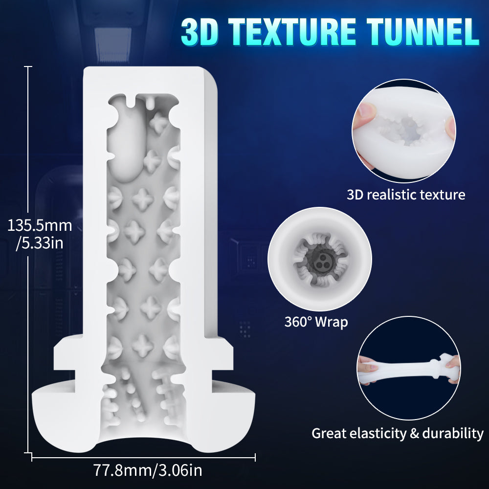 Telescopic Sucking Heating Masturbator