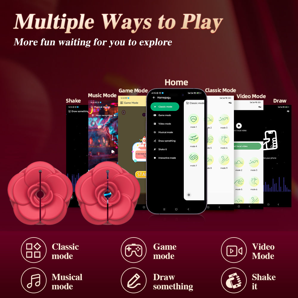 Camellia Vibrating Nipple Clip – Adjustable & Wireless