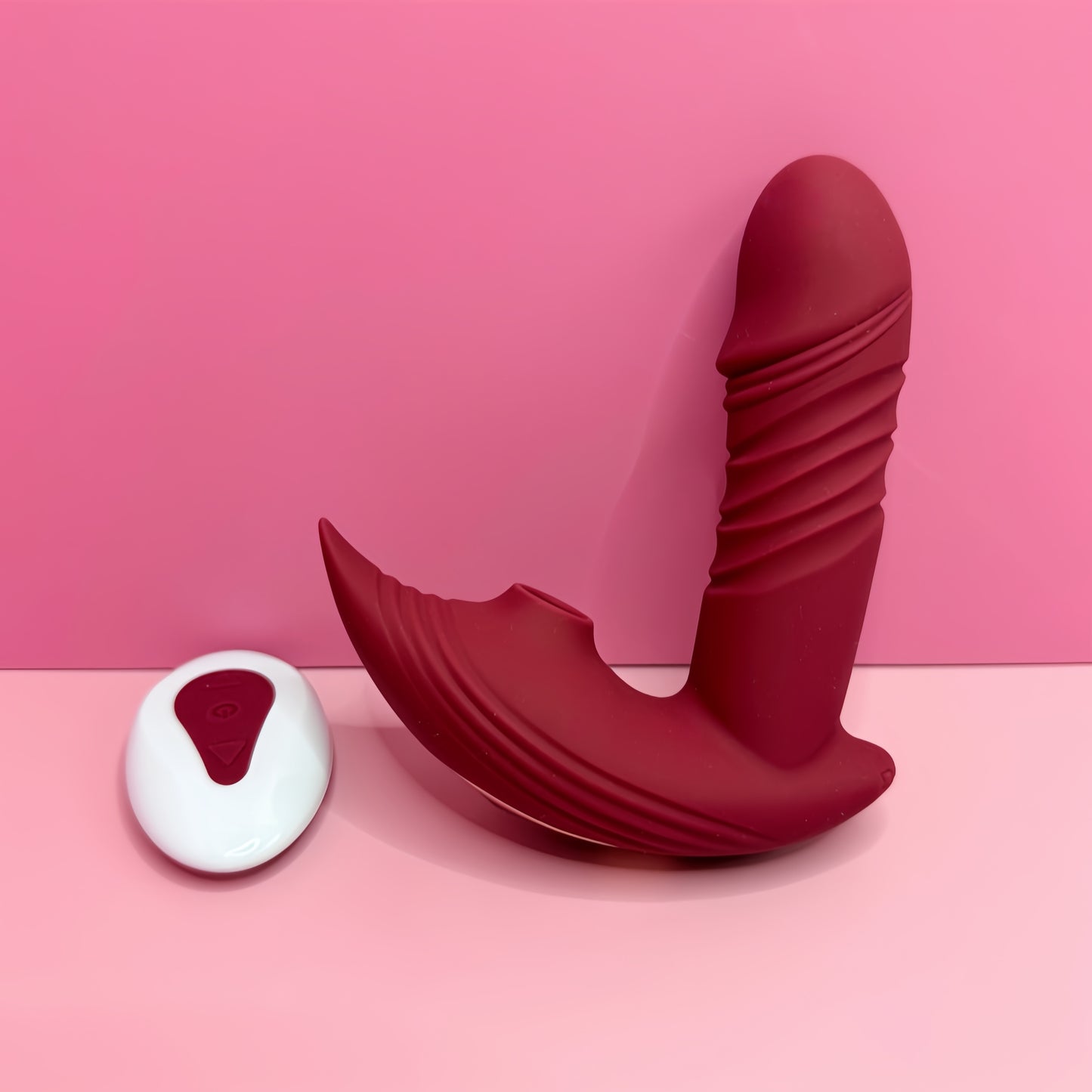 Remote Control G-spot and Clit Lay-on Sucker