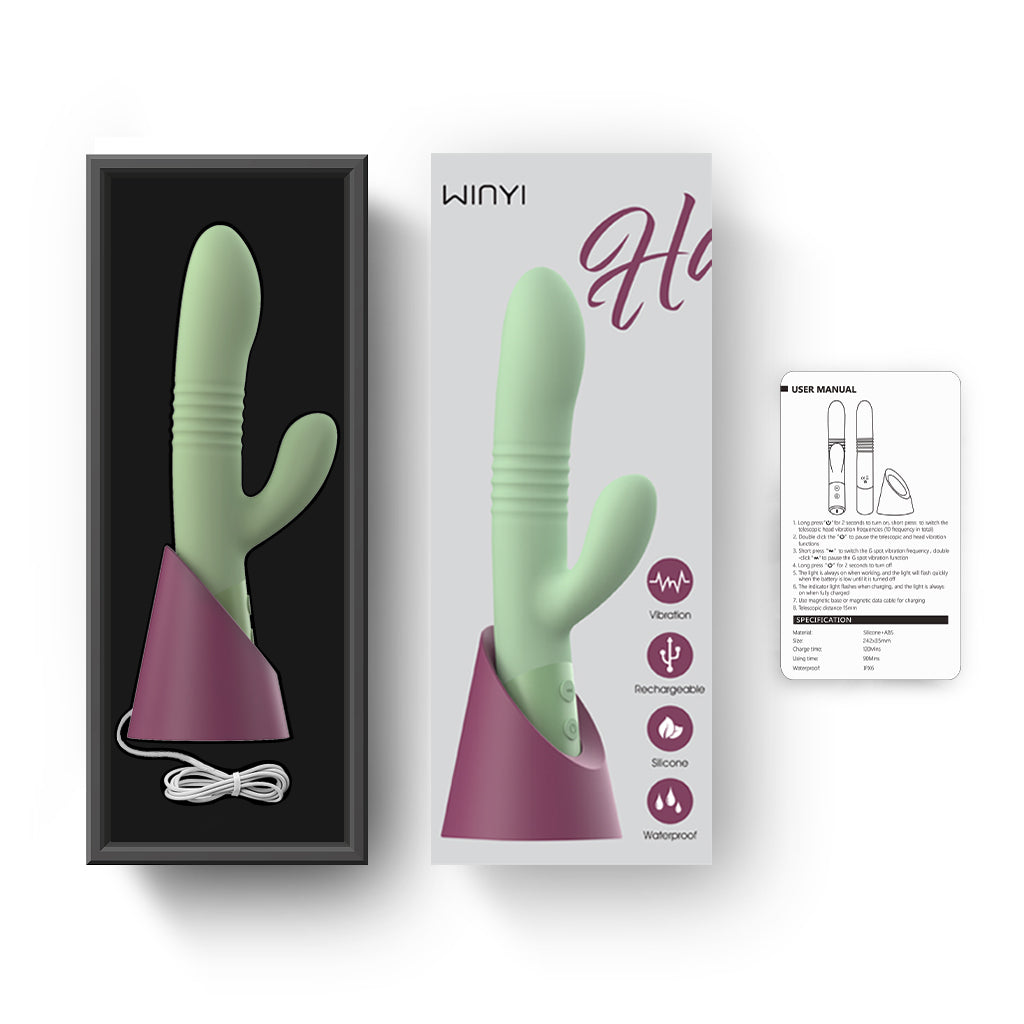 Thrusting Double Head Vibrator