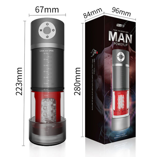 Mars masturbator dimensions: 223 mm tall and 67 mm wide, beside packaging measuring 280 × 84 × 96 mm.