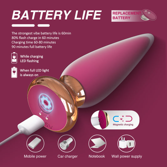 Wireless Remote Anal Vibrator