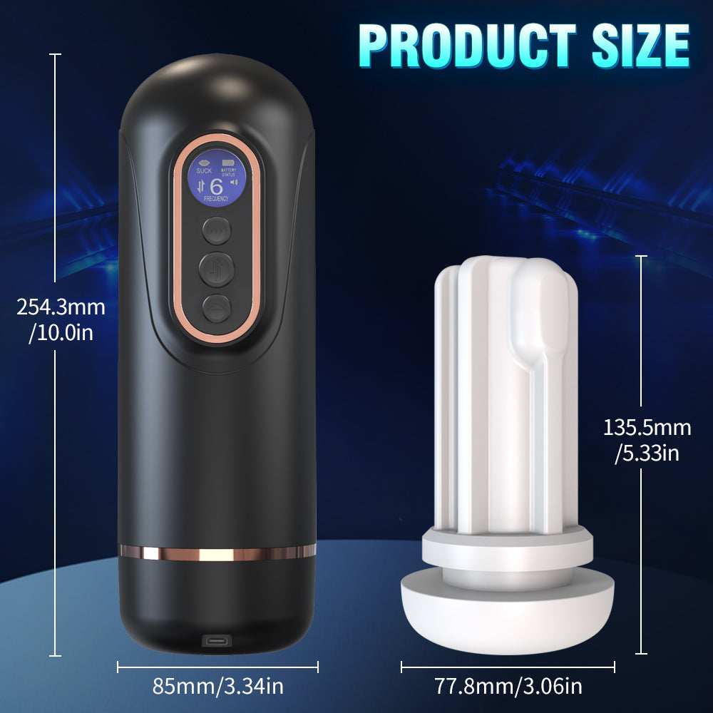 Telescopic Sucking Heating Masturbator