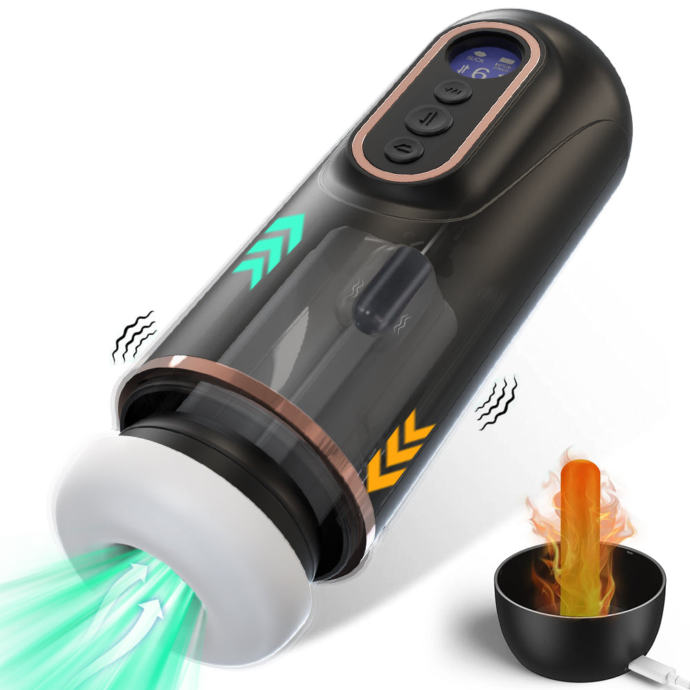 Telescopic Sucking Heating Masturbator