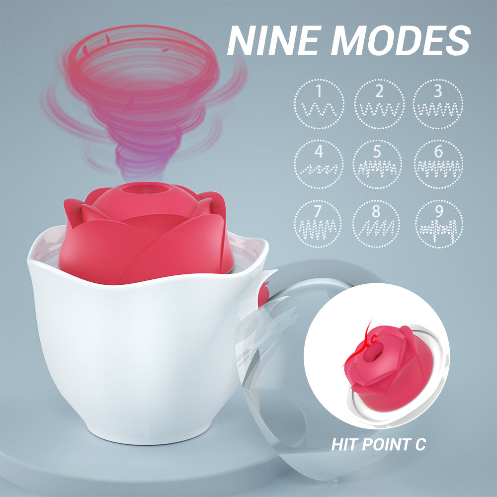 Ultimate 3-in-1 Suction Rose Vibrator