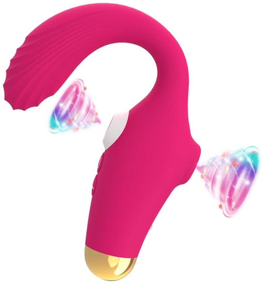 Dual Stimulation Sucking Vibrator, Suck and Tongue adult toy