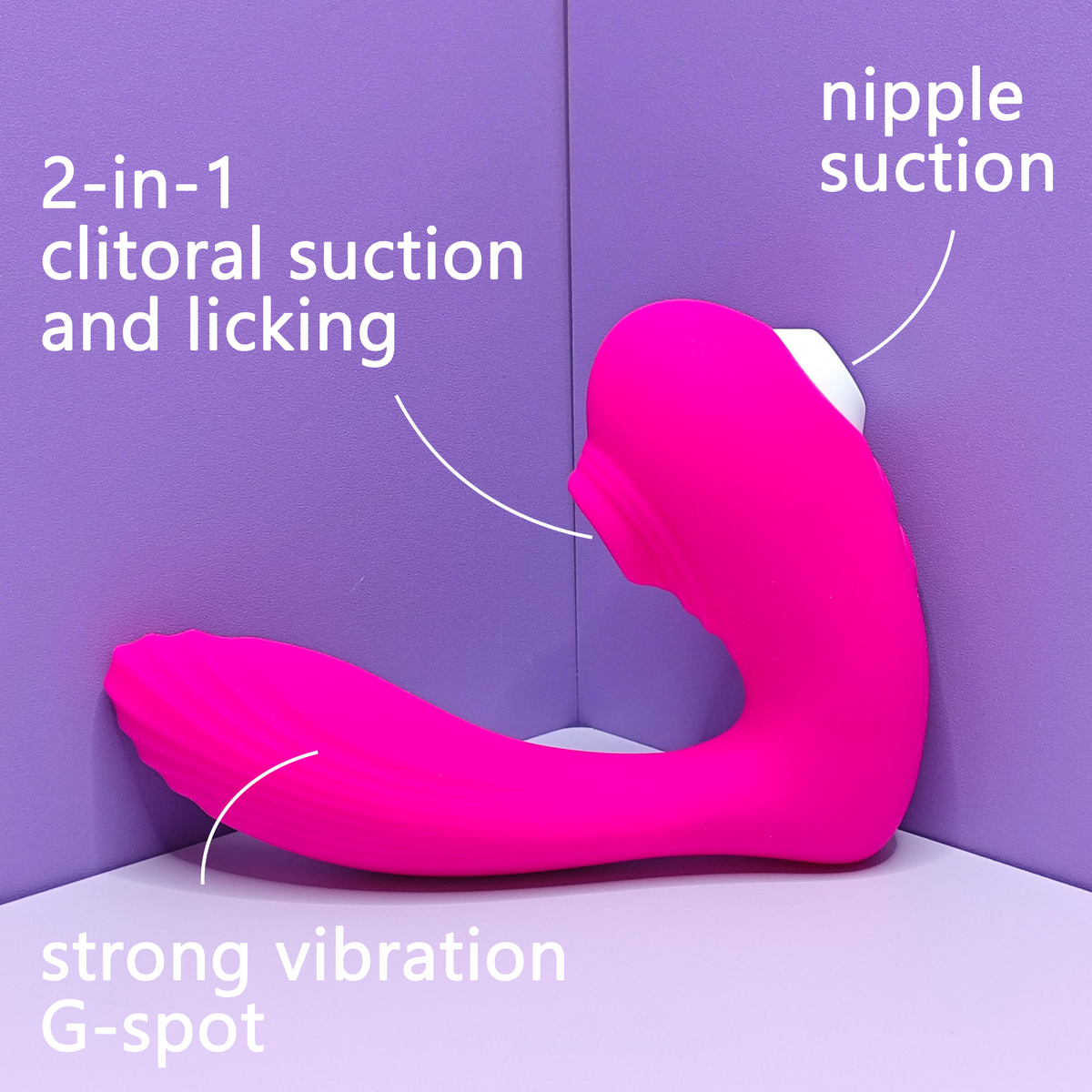 Dual G-spot Clitoral Suction Vibrator
