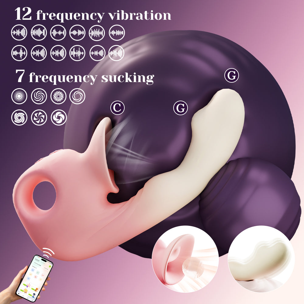 APP Control Sucking Vibrator