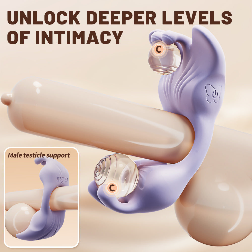 App-controlled Vibraitng Penis Ring for Couples