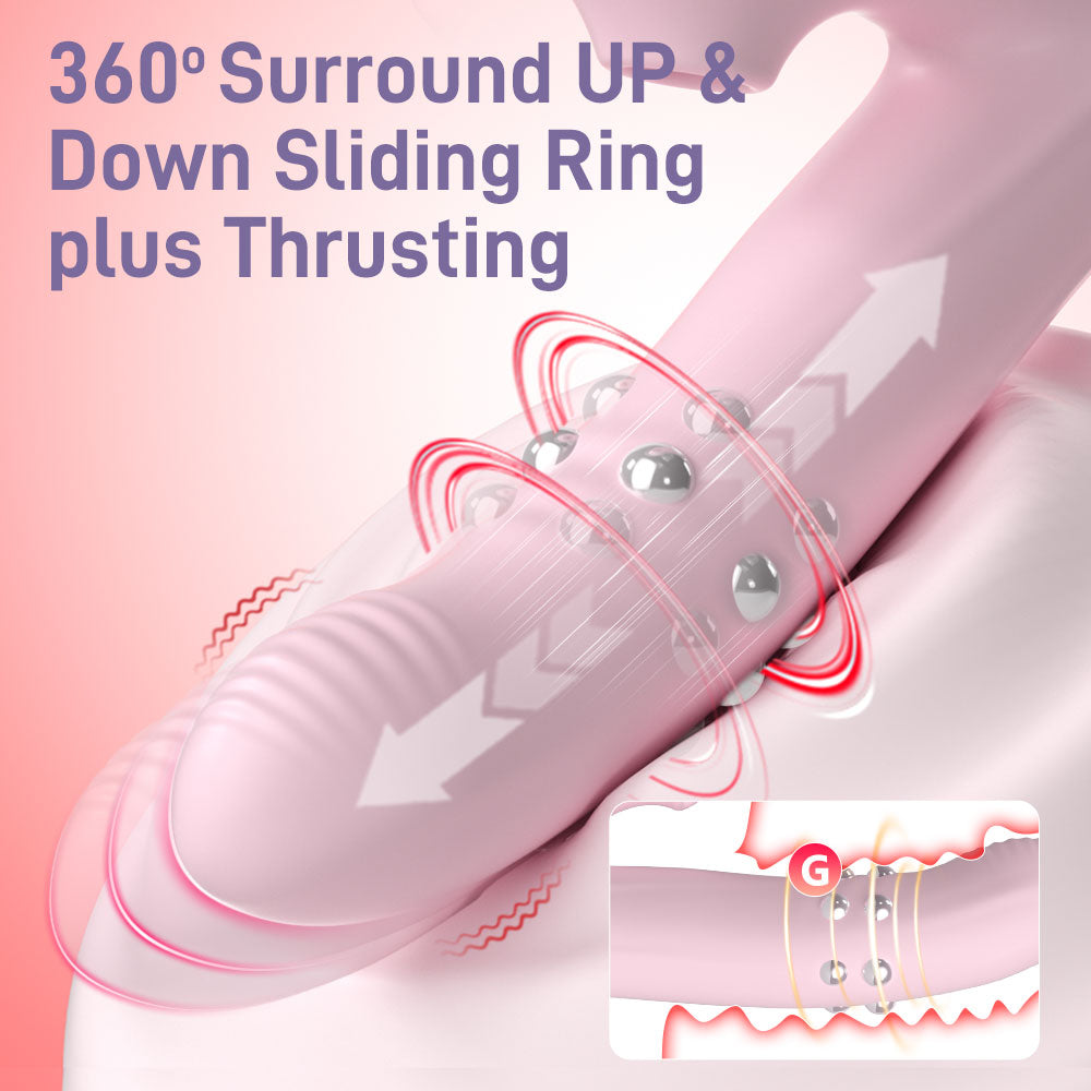 4 in 1 Sucking Thrusting Rotate Vibrator