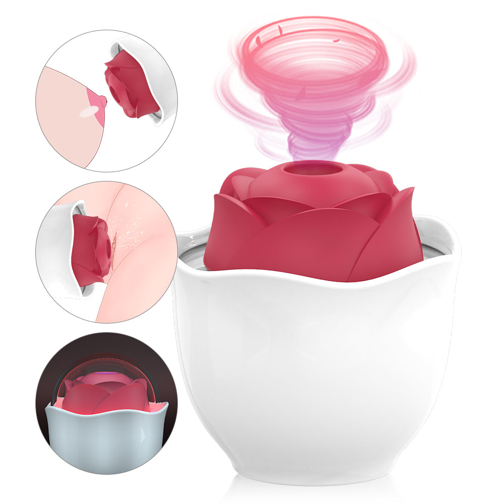 Ultimate 3-in-1 Suction Rose Vibrator