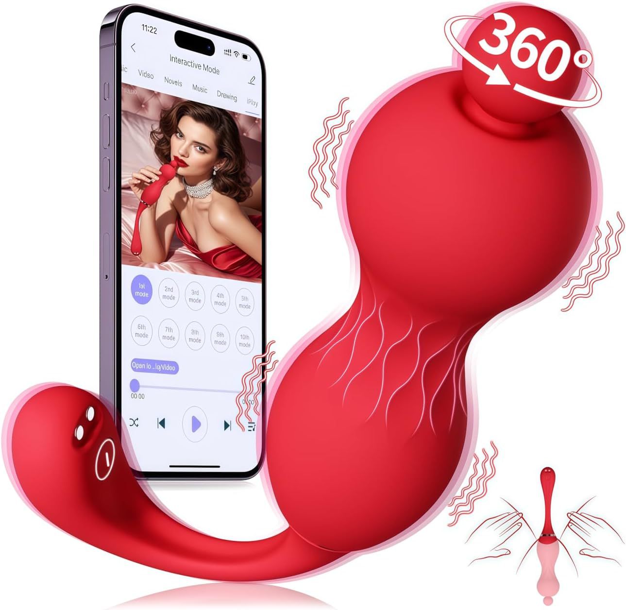 Dual-Action Rotating & Vibrating Massager