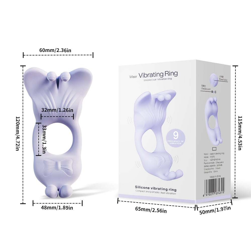 App-controlled Vibraitng Penis Ring for Couples