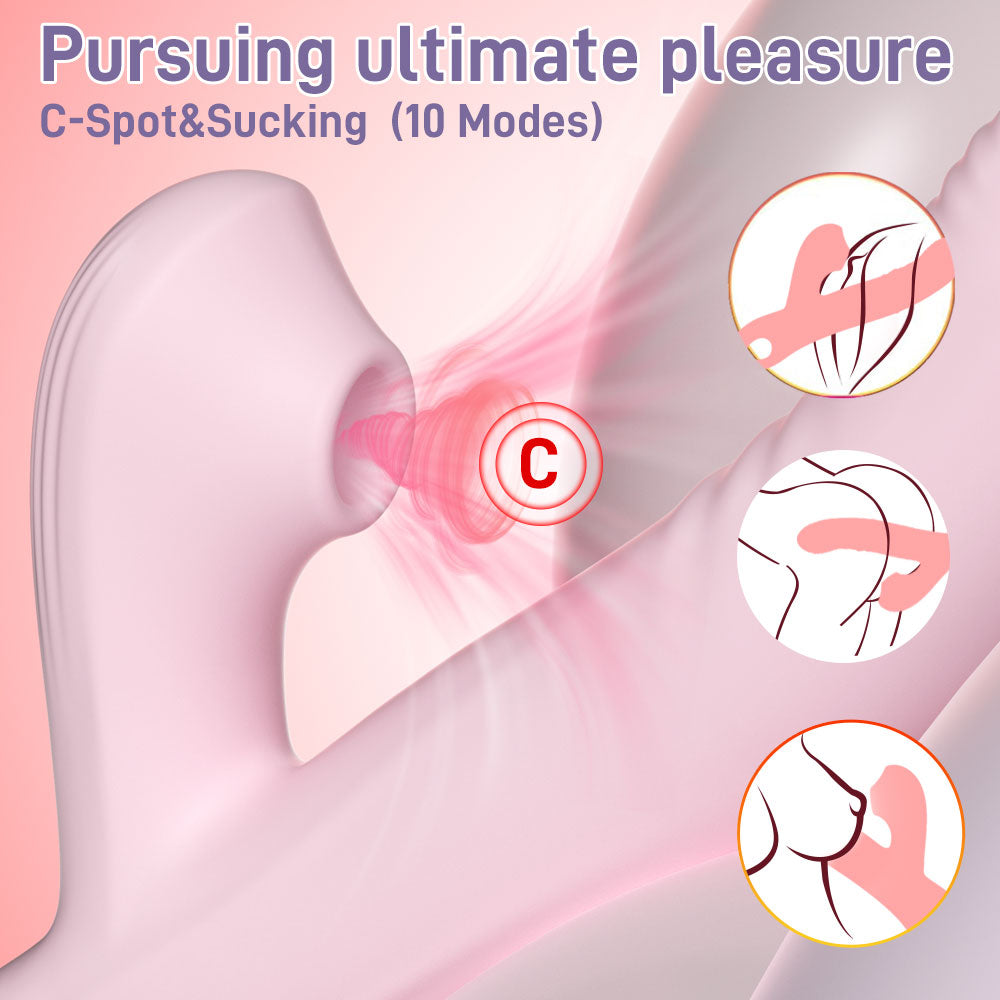 4 in 1 Sucking Thrusting Rotate Vibrator