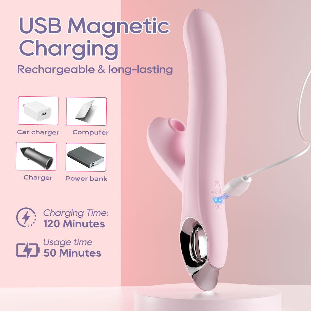 4 in 1 Sucking Thrusting Rotate Vibrator