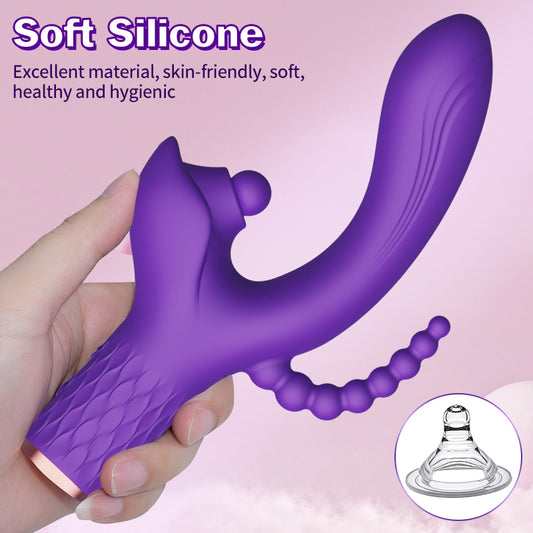 Triple Stimulator Licking Rabbit Vibrator