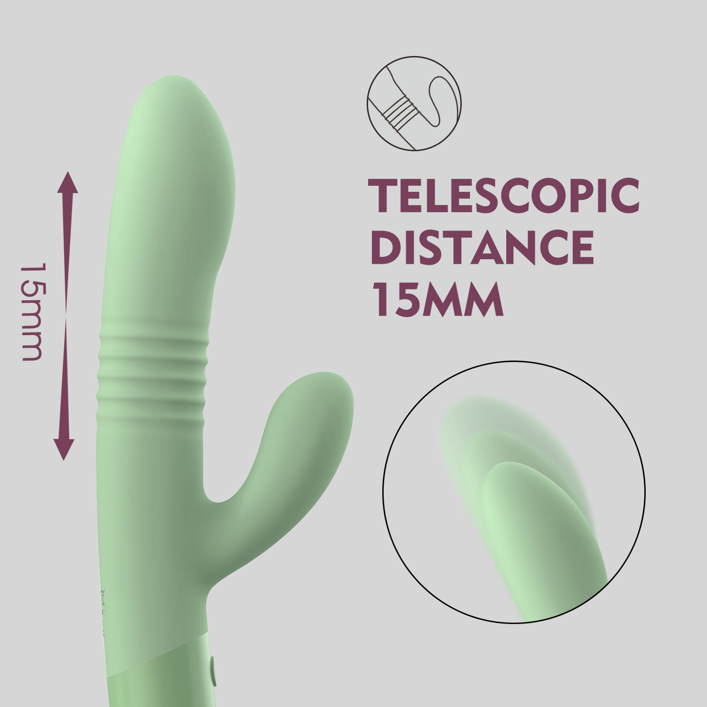 Thrusting Double Head Vibrator