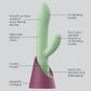 Thrusting Double Head Vibrator