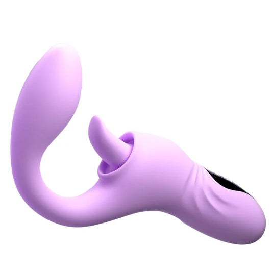 Sweet Tongue Clit Licking & G-Spot Heating Vibrator